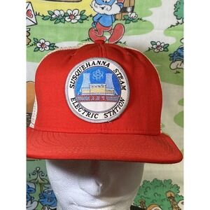 AJD VTG Susquehanna Steam Electric Station Mens Large Hat Cap Snapback USA Nylon